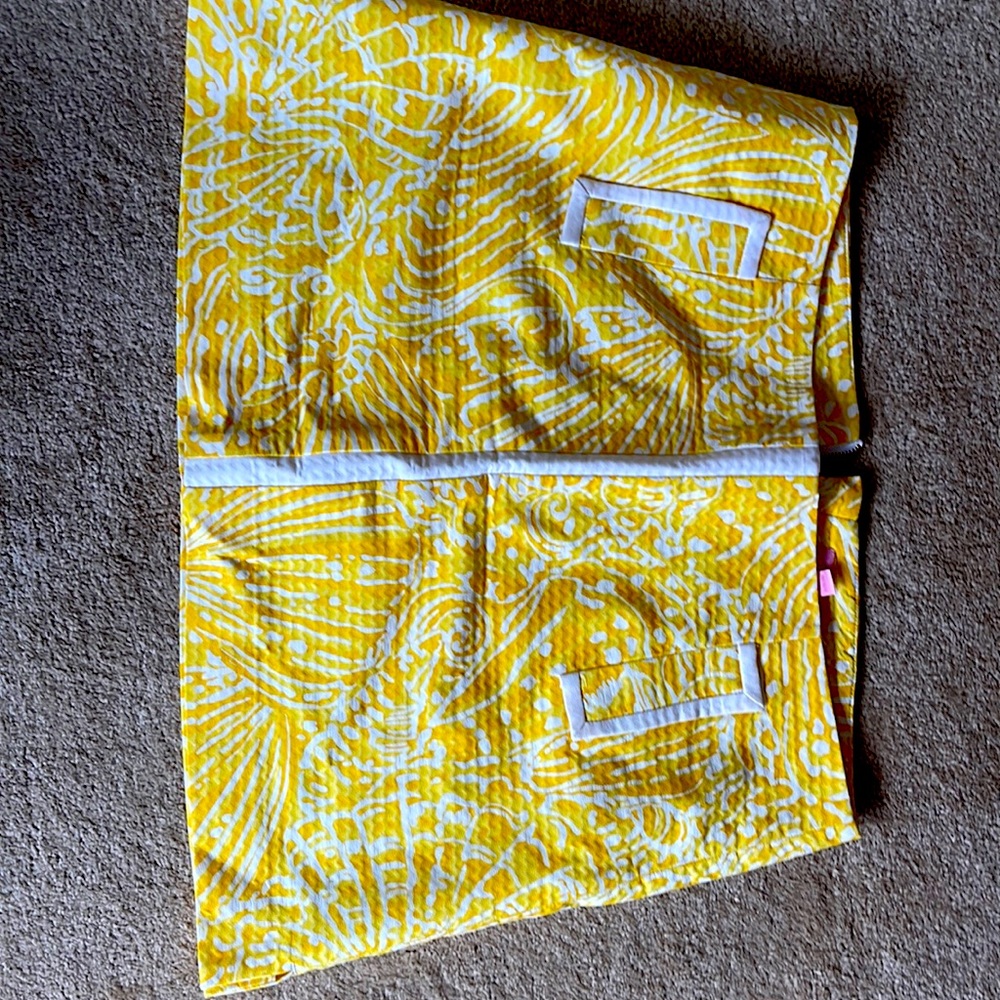 Lilly Pulitzer yellow skirt with attached short NWOT